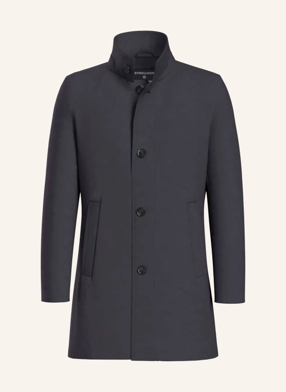 STRELLSON Mantel FLEX CROSS FINCHEY DUNKELBLAU