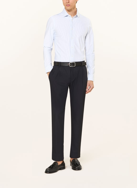 TOMMY HILFIGER Overhemd Slim Fit LICHTBLAUW / WIT