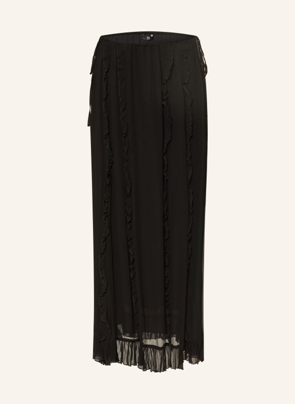 RIANI Rock mit Rüschen SCHWARZ