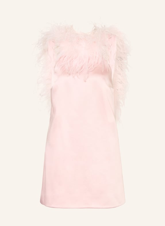 RETROFÊTE Koktejlové šaty JORIE SVĚTLE RŮŽOVÁ