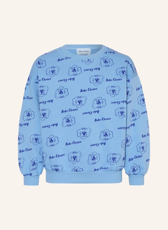 BOBO CHOSES PICKLES THE DOG sweatshirt LIGHT BLUE / DARK BLUE