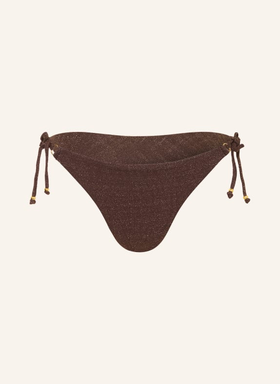 BANANA MOON Triangel-Bikini-Hose LINA LIGHTGLITTER mit Glitzergarn DUNKELBRAUN