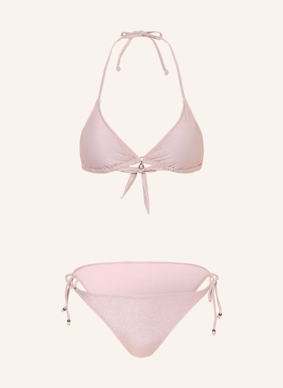 BANANA MOON Triangel-Bikini CRICOMASSA mit Glitzergarn ROSÉ