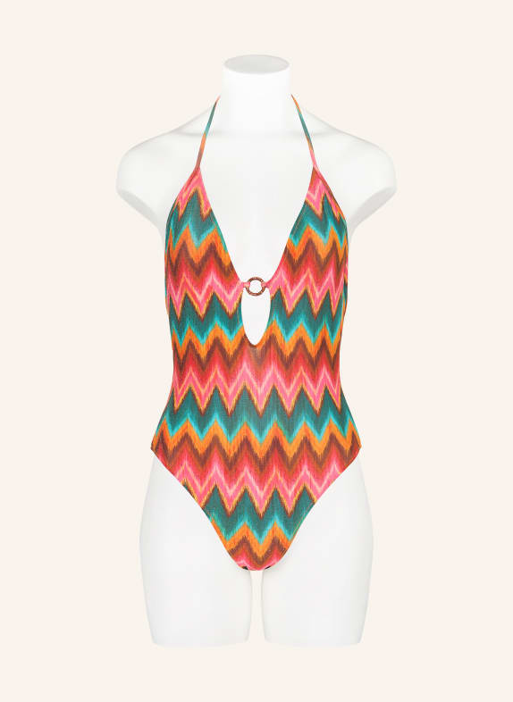 BANANA MOON Halsband-badpak MIRELO NALIKA met glittergaren ORANJE / ROZE / PETROL