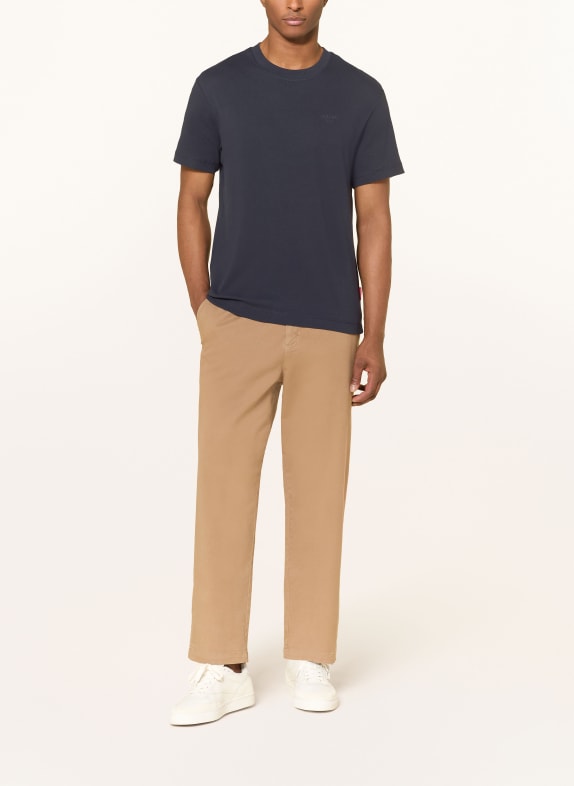 JOOP! JEANS T-shirt AMAREUS van piqué DONKERBLAUW / ROOD