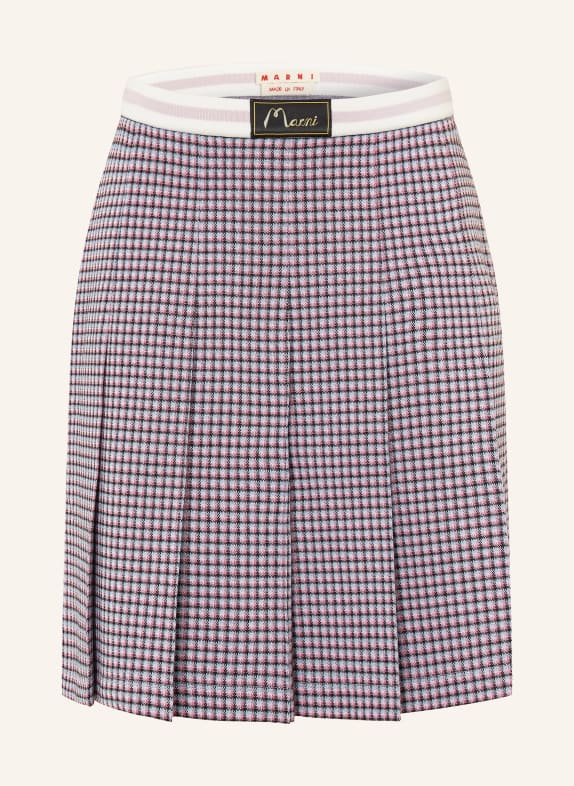 MARNI Faltenrock ALTROSA / HELLBLAU / SCHWARZ