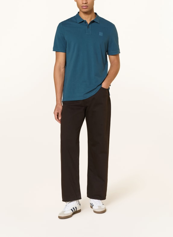 ELBSAND Piqué poloshirt HOLMS Regular Fit DONKERBLAUW