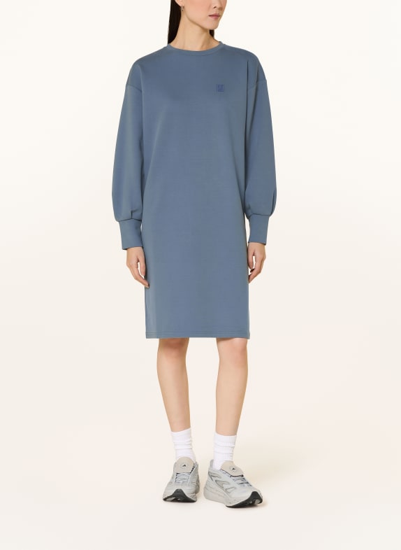 ELBSAND Svetrové šaty YENAS MODRÁ