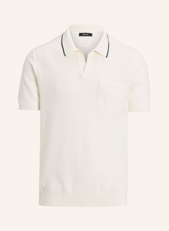 RLX RALPH LAUREN Funktions-Poloshirt ECRU / DUNKELBLAU