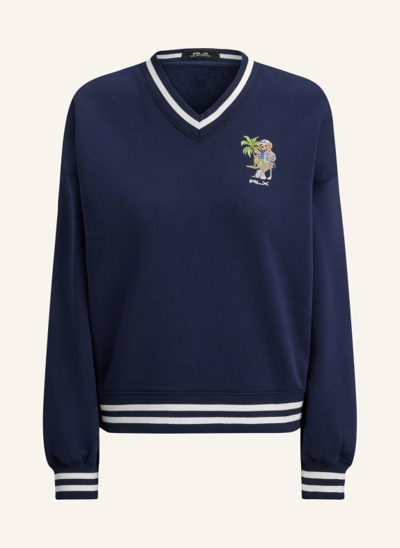 RLX RALPH LAUREN mikina TMAVĚ MODRÁ / BÍLÁ