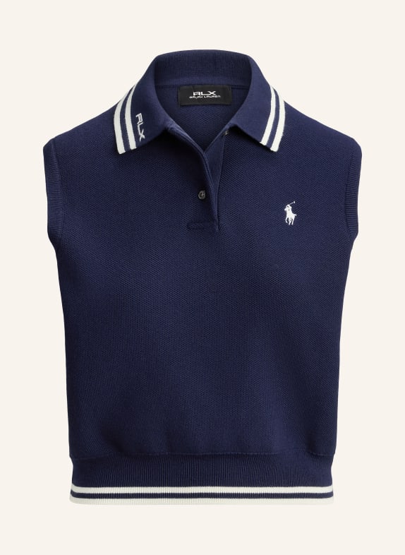 RLX RALPH LAUREN Funkcjonalna koszulka polo GRANATOWY / BIAŁY
