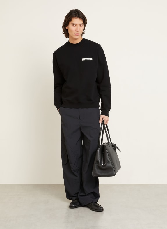JACQUEMUS Sweatshirt LE SWEATSHIRT GROS GRAIN ZWART