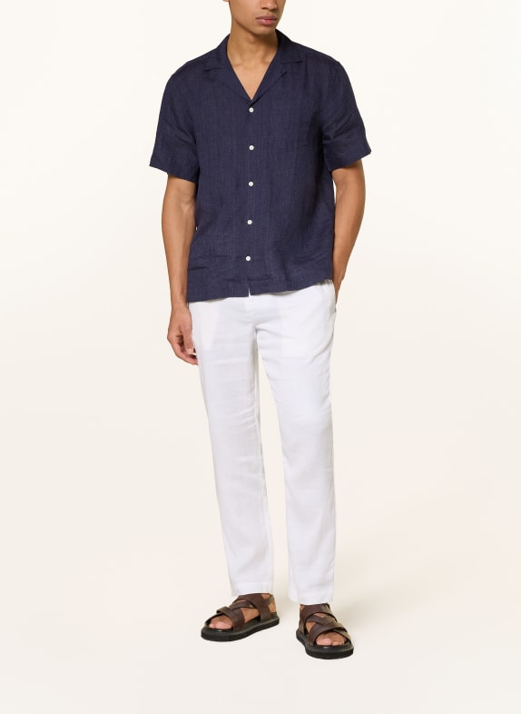 FRESCOBOL CARIOCA Chino OSCAR Regular Fit met linnen WIT