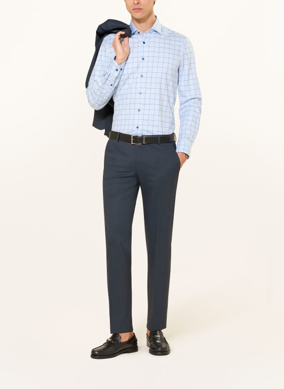 OLYMP Hemd Level Five body fit HELLBLAU / DUNKELGRAU