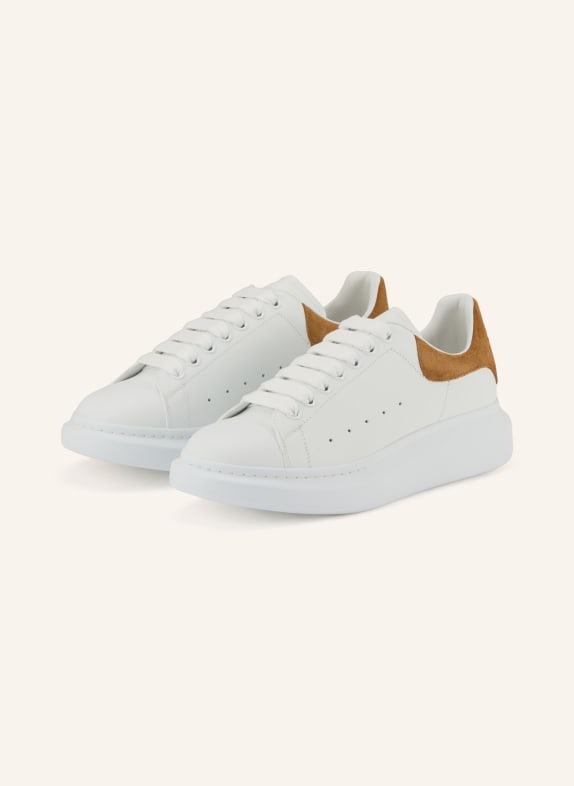 McQUEEN Sneaker WEISS / COGNAC