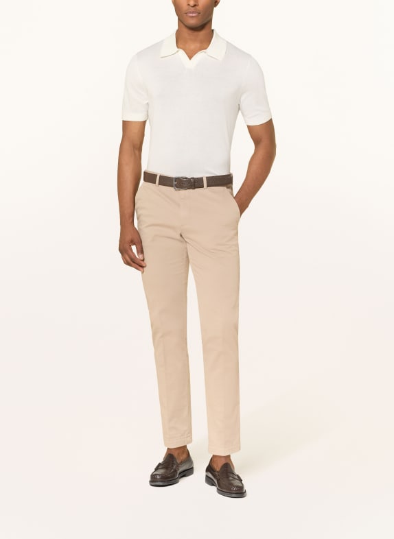 OLYMP Tricou polo din tricot ALB