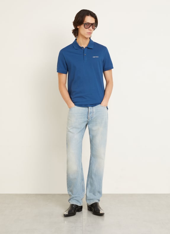 McQUEEN Piqué poloshirt BLAUW