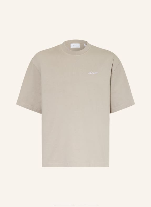 AXEL ARIGATO Tričko HONOR SVĚTLE ŠEDÁ