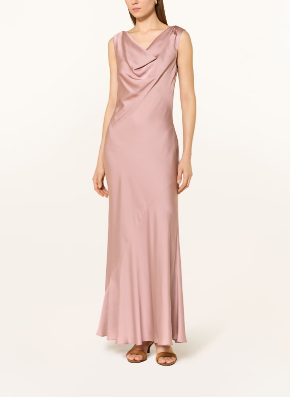 SWING večerní šaty STARORŮŽOVÁ