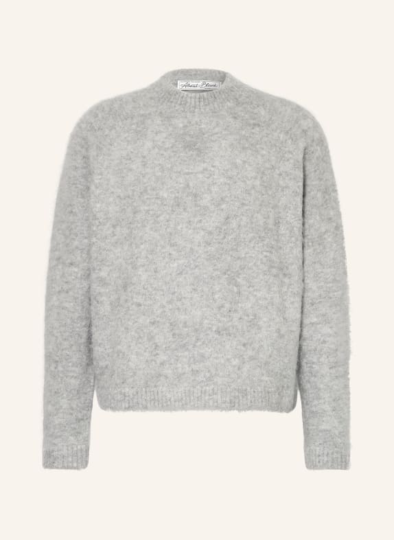 about:blank Pullover aus Alpaka HELLGRAU