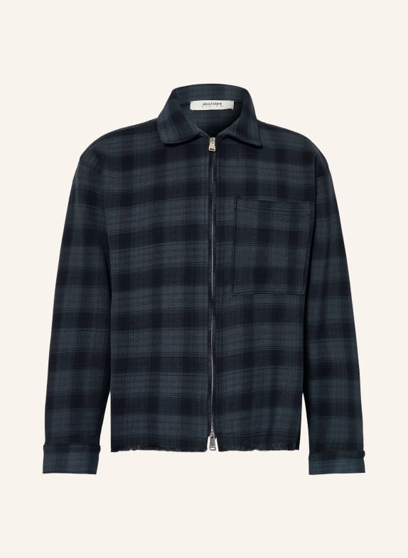 about:blank Overjacket SCHWARZ / DUNKELGRAU