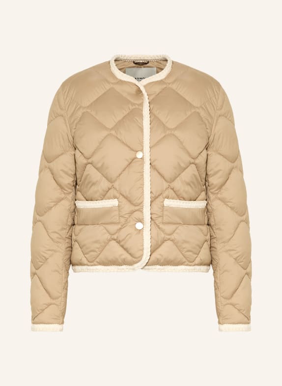 BEAUMONT HEIDI quilted jacket CAMEL / ECRU