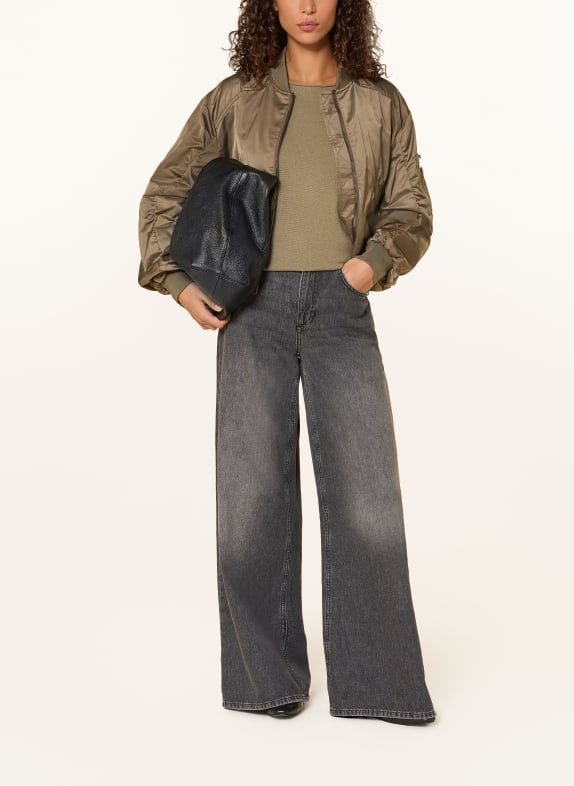 BEAUMONT JODY satin blouson KHAKI