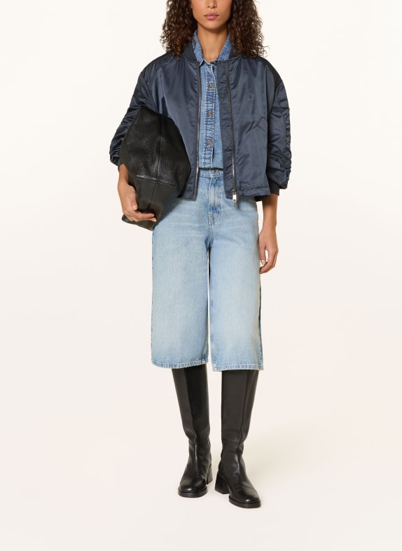 BEAUMONT JODY satin blouson DARK BLUE