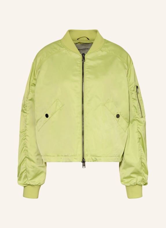 BEAUMONT JODY satin blouson NEON YELLOW