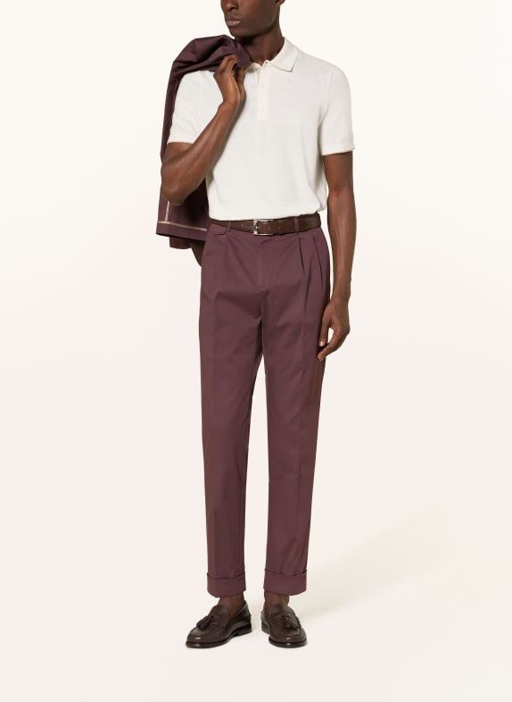 windsor. Gebreid poloshirt CASHMILO ECRU