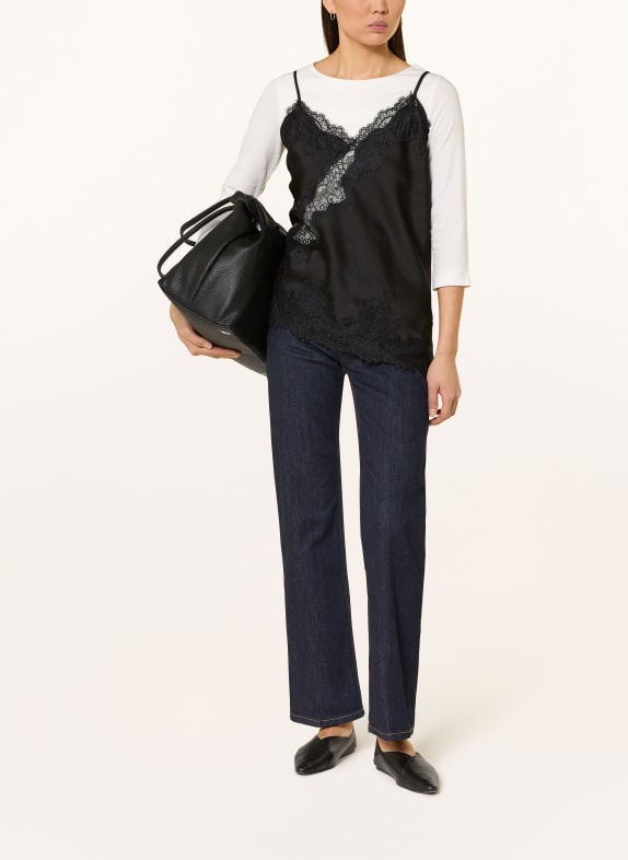 MORE & MORE Shirt with 3/4-length sleeves WHITE