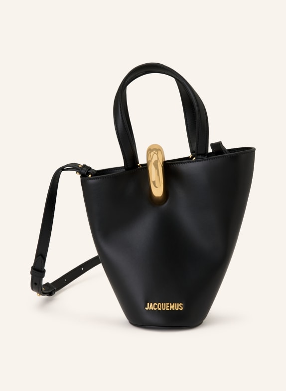 JACQUEMUS Handtasche LE PETIT BAMBOLA SCHWARZ / GOLD