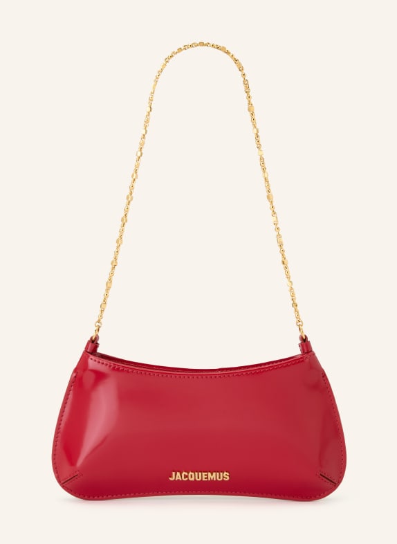 JACQUEMUS Schultertasche LE PETIT BISOU CHAINE ROT / GOLD