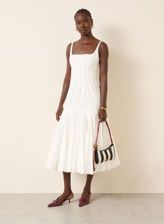 JACQUEMUS Sac à bandoulière LE BISOU PERLE CRÈME / OR