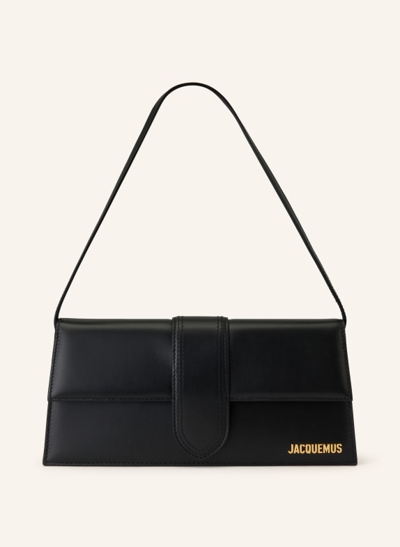 JACQUEMUS Schultertasche LE BAMBINO LONG SCHWARZ / GOLD