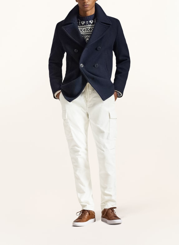 POLO RALPH LAUREN Slim fit cargobroek van corduroy CRÈME