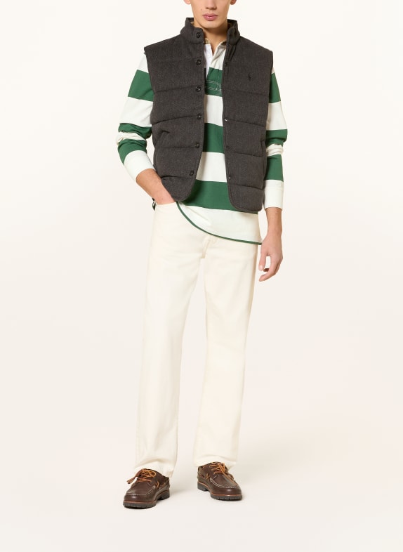 POLO RALPH LAUREN gewatteerd vest DONKERGRIJS