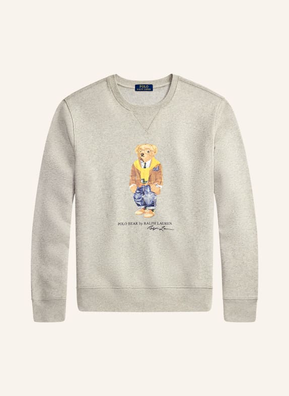 POLO RALPH LAUREN mikina ŠEDÁ / VELBLOUDÍ / MODRÁ