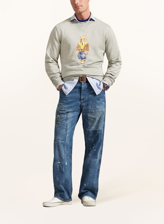 POLO RALPH LAUREN sweatshirt GRIJS / CAMEL / BLAUW