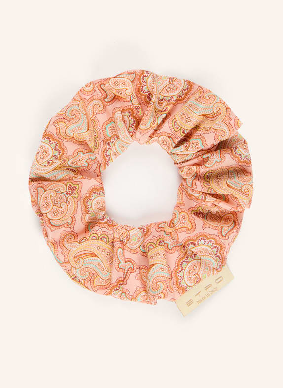 ETRO Hedvábná gumička do vlasů LOSOSOVÁ / BÉŽOVÁ / MÁTOVÁ