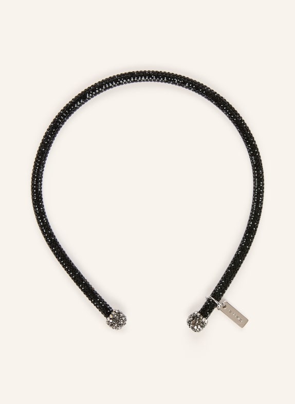 ETRO Čelenka s ozdobnými kameny ČERNÁ