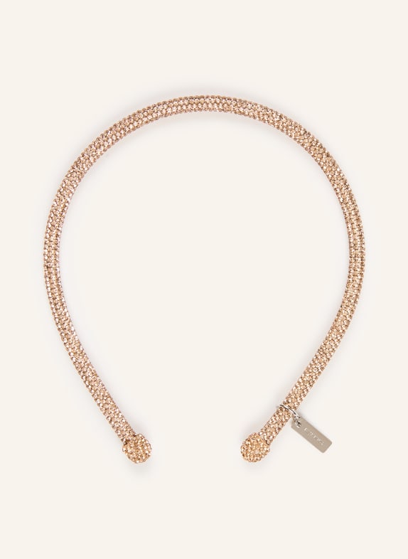 ETRO Čelenka s ozdobnými kameny BARVA RŮŽOVÉHO ZLATA
