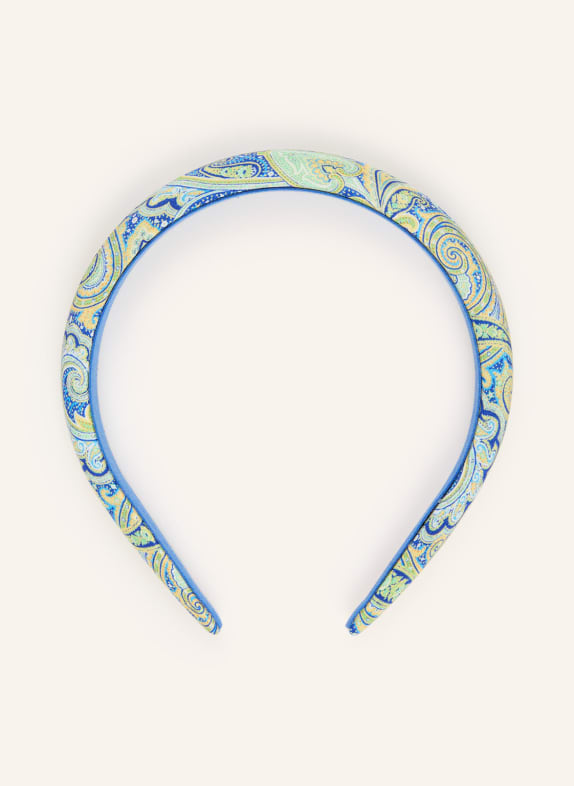 ETRO Hedvábný čelenka MÁTOVÁ / ŽLUTÁ / MODRÁ