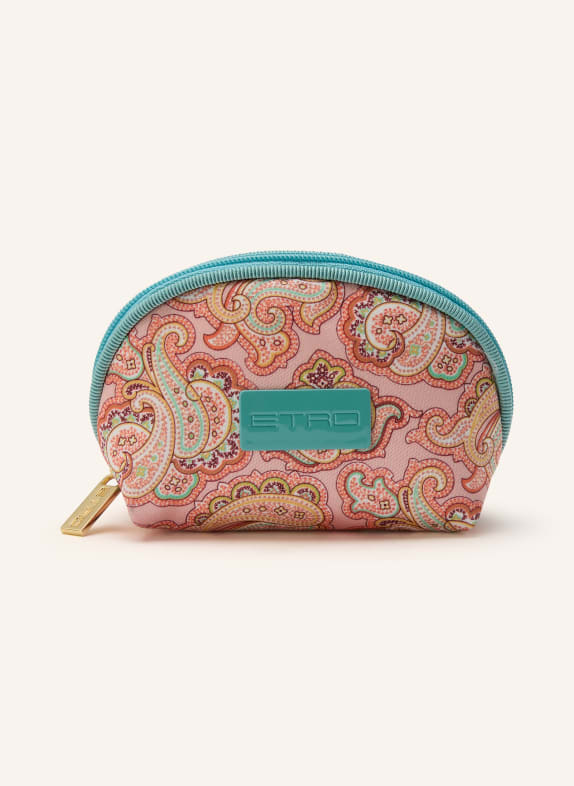 ETRO Pouch MINI HELLORANGE / TÜRKIS