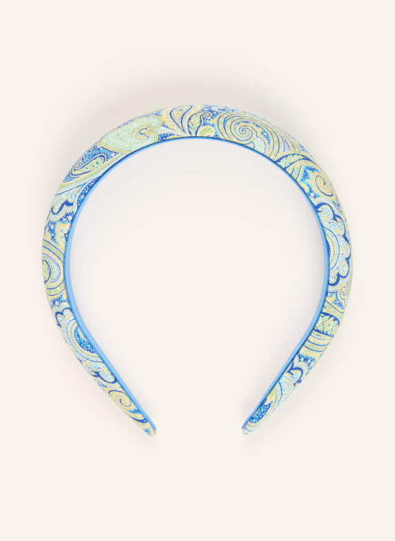 ETRO Hedvábný čelenka MÁTOVÁ / ŽLUTÁ / MODRÁ