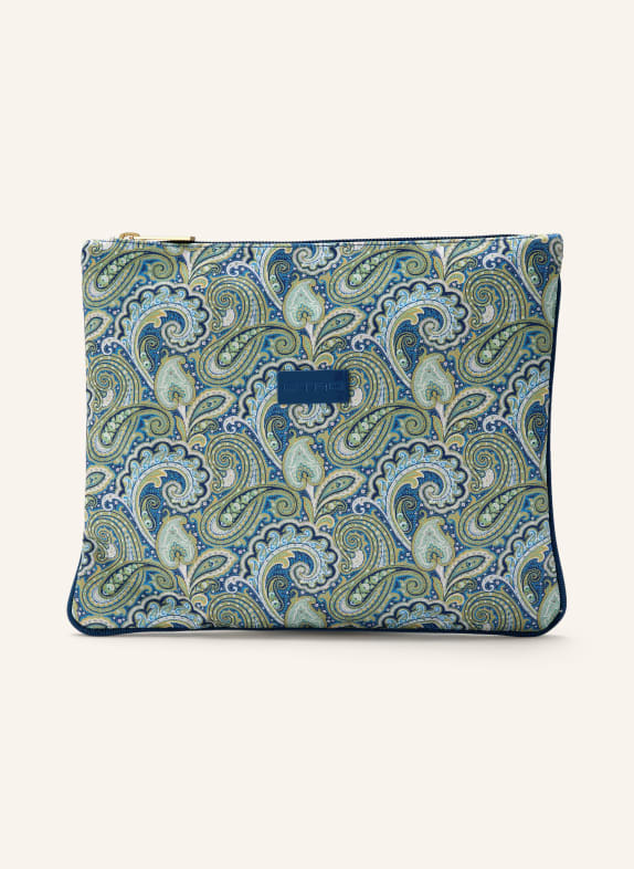 ETRO Large pouch BLUE / YELLOW / TURQUOISE