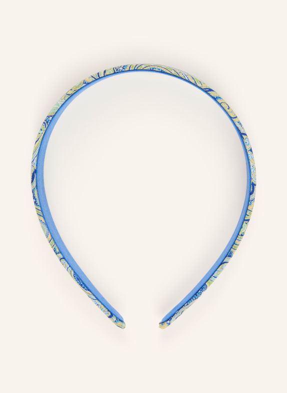ETRO Hedvábný čelenka MÁTOVÁ / ŽLUTÁ / MODRÁ