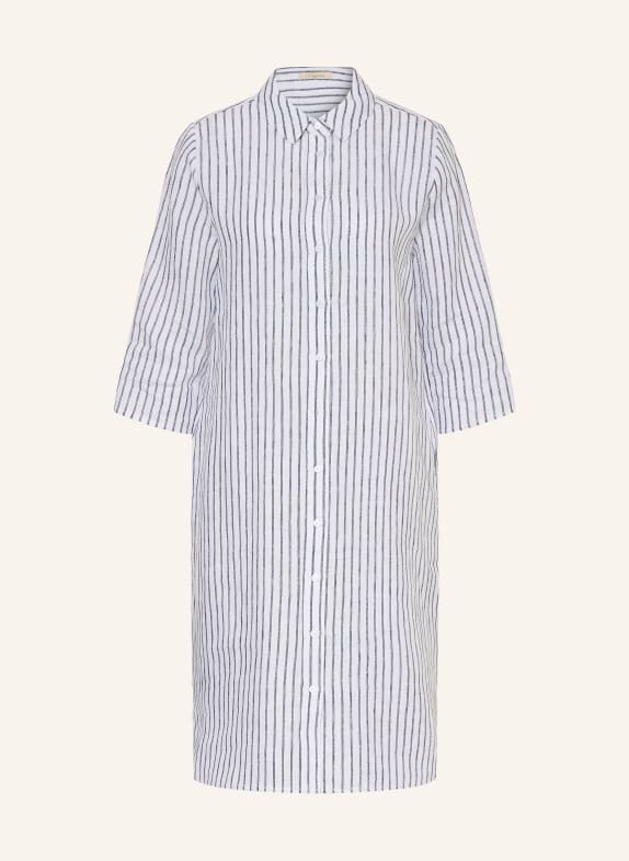 lilienfels Linen shirt dress WHITE / BLACK