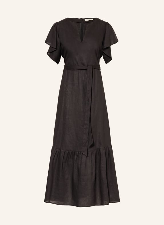 lilienfels Dress with linen BLACK