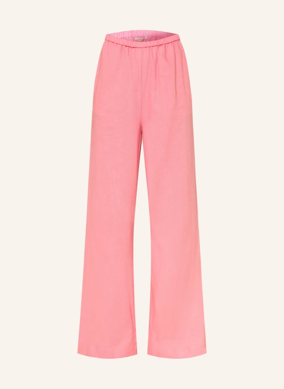 lilienfels Hose DANTE mit Leinen PINK